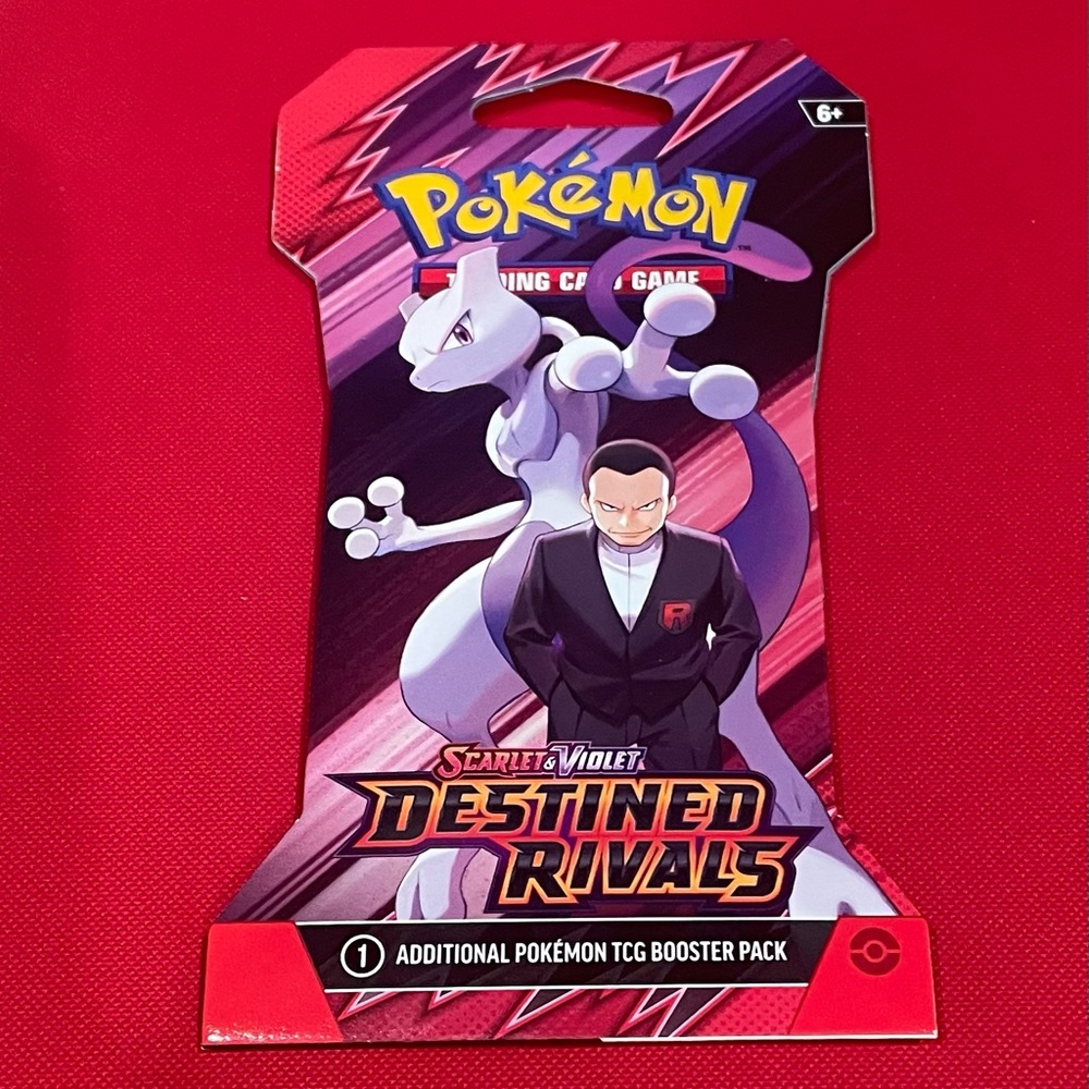 Pokemon Scarlet & Violet Destined Rivals Booster Pack - Red and Purple